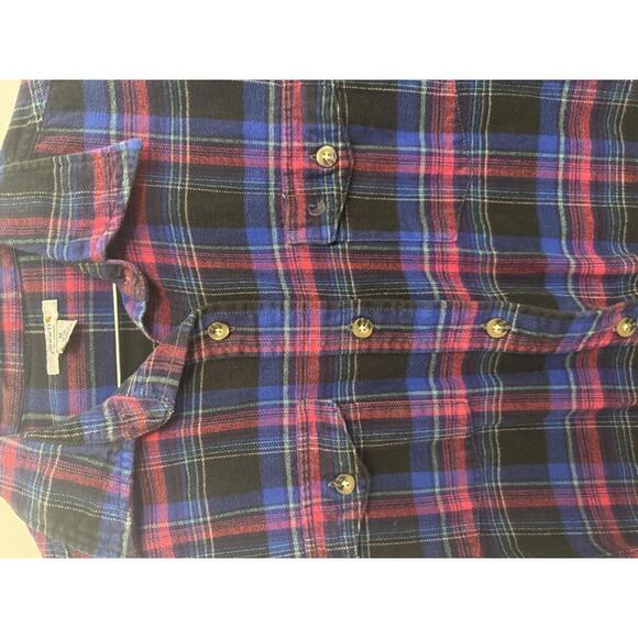 Carhartt women's plaid flannel long-sleeve button-up shirt size M - Picture 5 of 5